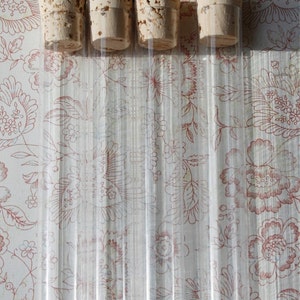 125 Clear Plastic Storage Tubes and Corks - 1 x 6 Inch