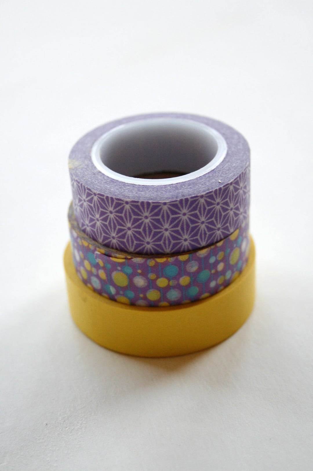 1 Roll Purple Golden Onion Powder Washi Tape