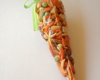 QTY 25 Ultra Clear Cone Shaped Bags - 1.6mil Thickness and Laminated Edges - 6 x 12 Inches