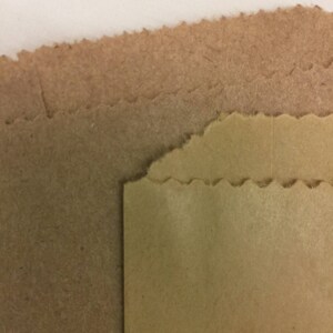 QTY 25 Extra Small Polished Brown Paper Flat Merchandise Bags Blank No Printing 3 1/4 Inches x 5 1/4 Inches image 7