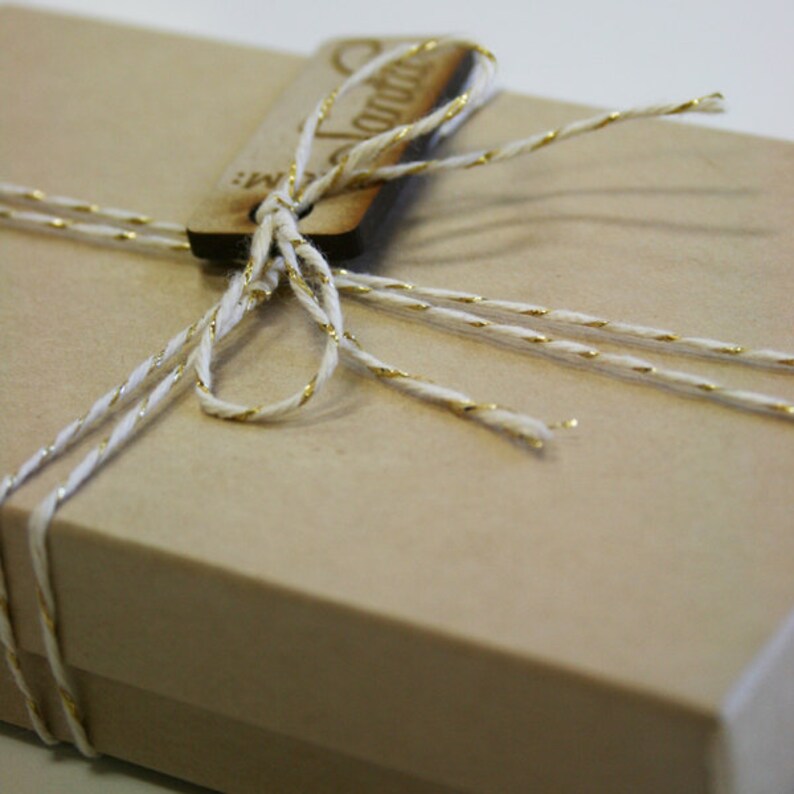 Metallic Twine Set 80 Yards Designer Twine in Gift Box Two Etsy