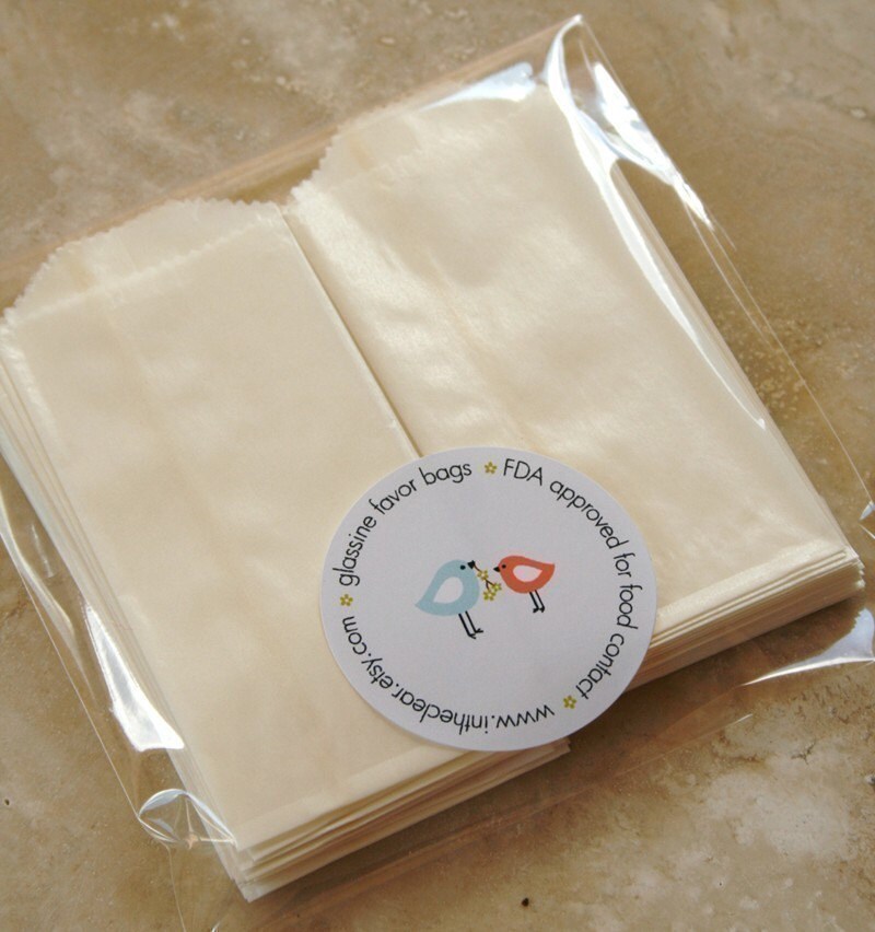 QTY 25 Extra Small Flat Glassine Bags - 2 inch x 3.5 inch - Business …
