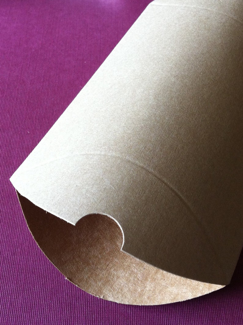 DIY Recycled Brown Kraft Pillow Boxes Perfect for Embellishing with Deco Tapes Three Sizes Available image 5