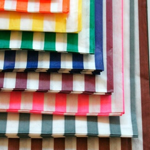 Set of  50 - Traditional Sweet Shop Candy Stripe Paper Bag Variety - All Colors - 5 x 7 - New Style