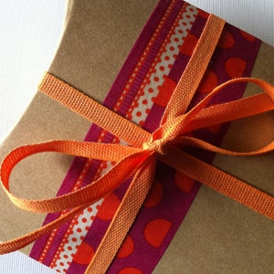DIY Brown Small Kraft Pillow Boxes set of 50 Perfect for Embellishing with Deco Tapes 3 1/2 x 3 x 1 Inches image 4