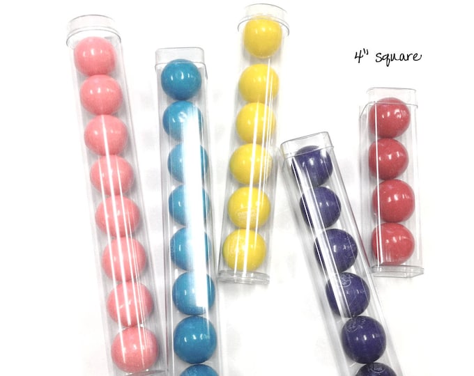15 Pack Clear Plastic Tubes With Plugs Gumball Tubes, Candy Favor ...