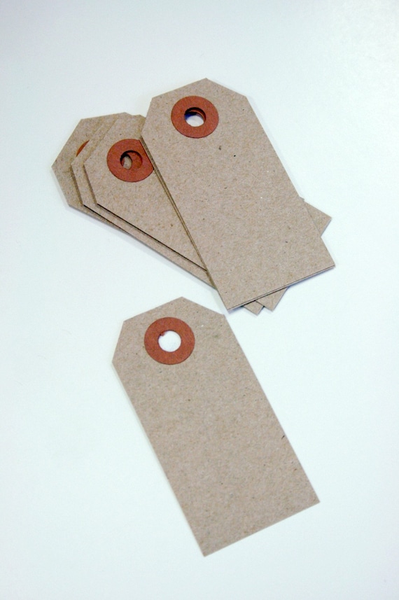 Mini Shipping Paper Tags Natural Brown Kraft 1.375 X 2.75 Etsy