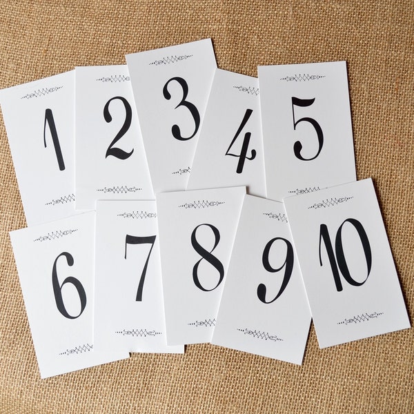 Table Cards Set - set of 32 - Heavy Paper Matte Finish - Flashcards Calendar