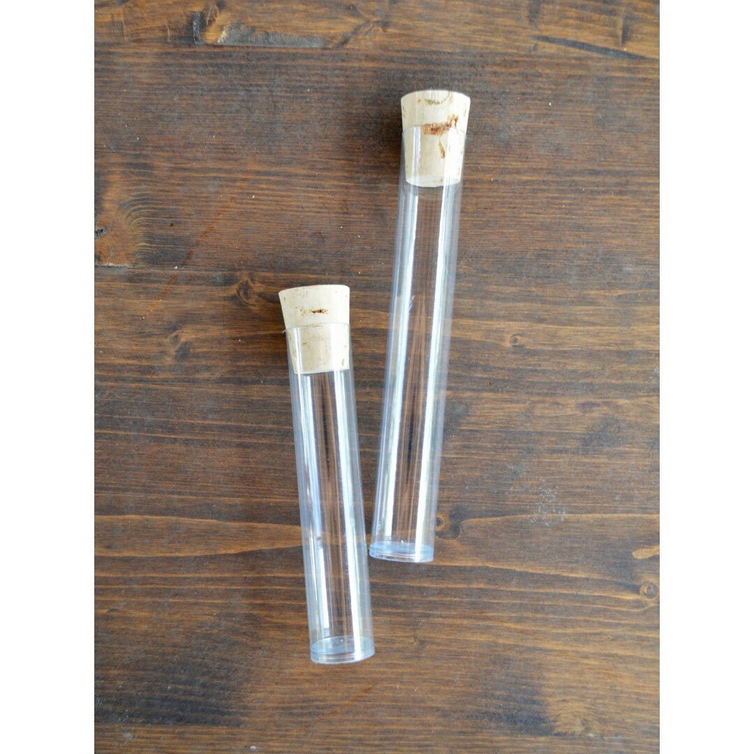 Ultra Clear Plastic Round Favor Candy Treat Cocoa Tubes - Two Lengths ...