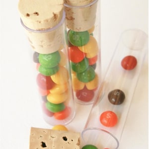 Clear Tubes and Corks for Packaging or Storage or Favors