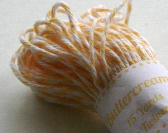 Baker's Twine - Tester Size - 15 Yards - Buttercream Yellow 4 Ply Twine