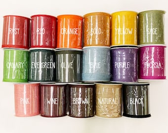 Pleine Spool Burlap Twine - 400 Yards on Plastic Spool - Couleur Jute