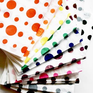 Traditionelle Sweet Shop Dots Papiertüten - Ihre Farb- und Größenauswahl - SALE - Extra Ersparnis mehrere Packungen mit 1000 Stück