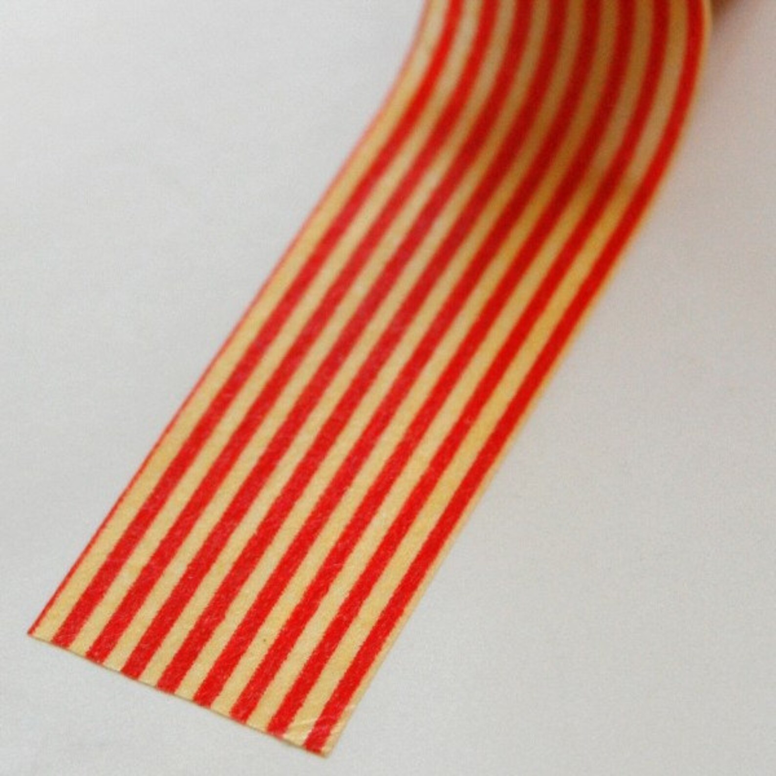 Washi Tape 15mm Red and Yellow Vertical Stripes Deco - Etsy