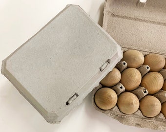 Set of 4 - Vintage Style Egg Carton - Pulp 3x4 Configuration - One Dozen Eggs or Baked Goods