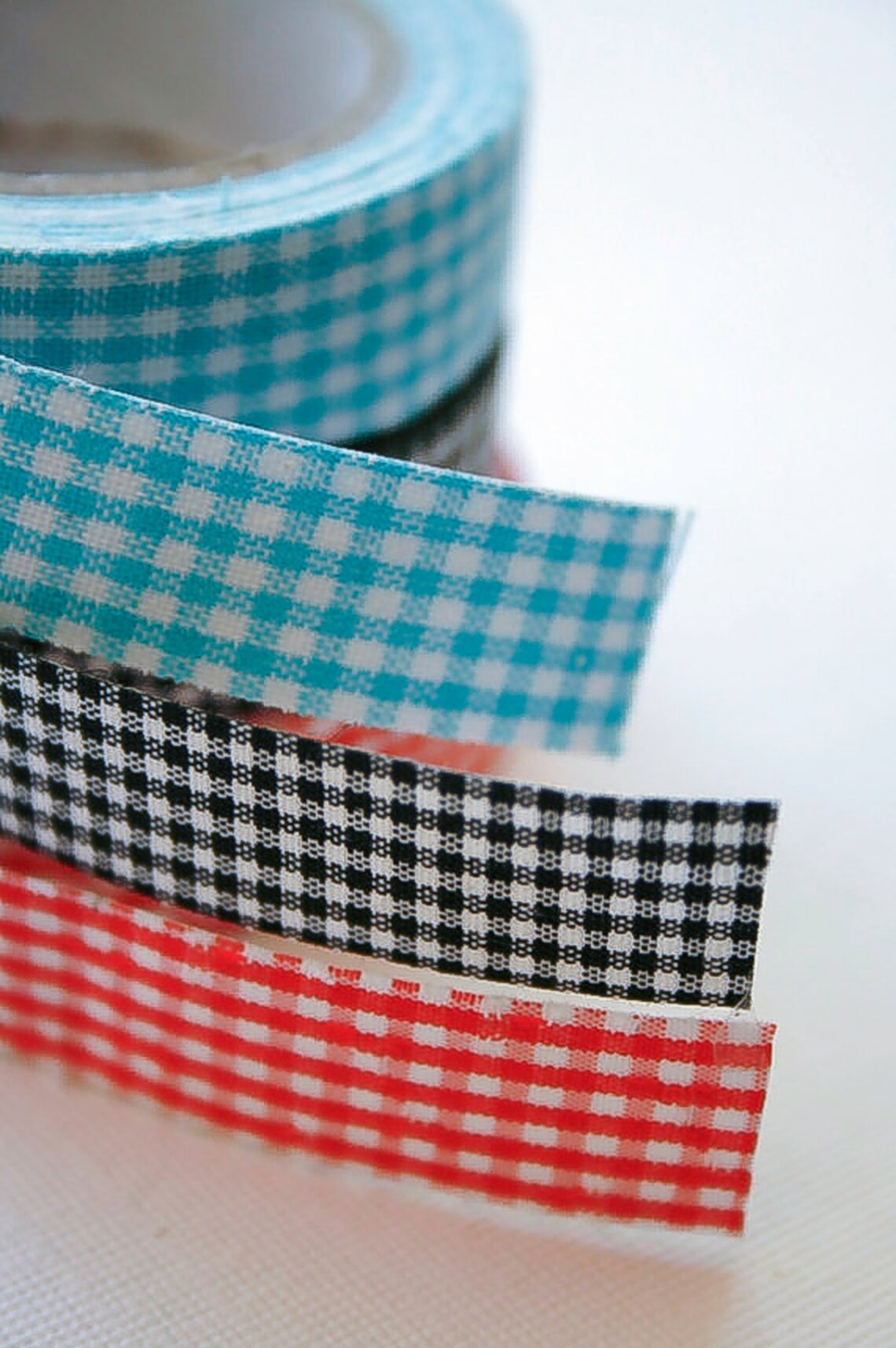 Fabric Deco Tape White Floral on Light Green Scrapbook Etsy