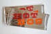Vintage Style Foil Paper Lined Hot Dog Bags - Red and Orange - PRIORITY MAIL - set of 75 