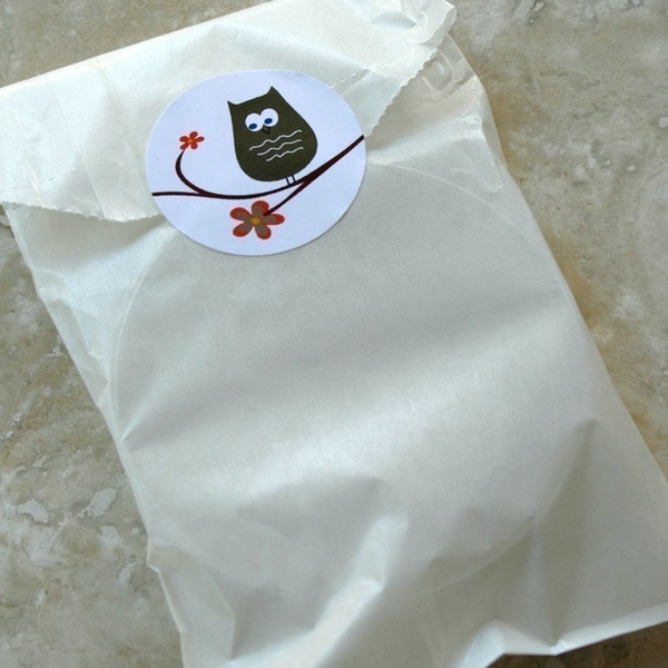 QTY 100 Medium Flat 3 inch x 5.5 inch Glassine Bags - Favors, Treats, FDA Approved for Food Contact