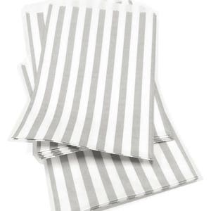 Free U.S. Shipping 5 x 7 Size Traditional Sweet Shop Candy Stripe Paper Bags Weddings Parties Gifting 5 x 7 Choose Your Color image 3