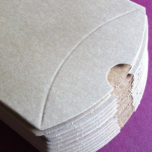 DIY Brown Small Kraft Pillow Boxes set of 50 Perfect for Embellishing with Deco Tapes 3 1/2 x 3 x 1 Inches image 5