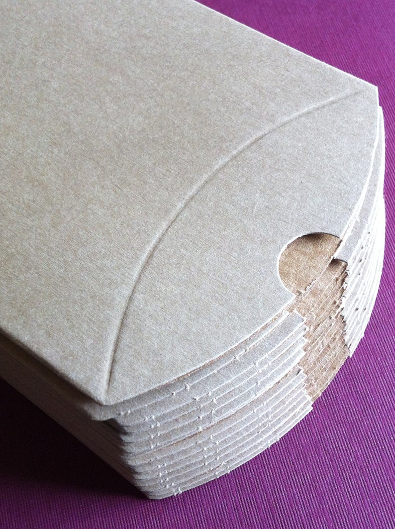 DIY Brown Medium Size Kraft Pillow Boxes Set of 12 Perfect Etsy