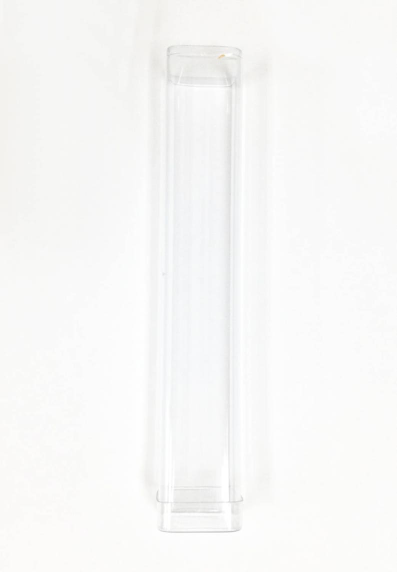 FREE U.S. Shipping Clear Fda Plastic Round or Square Storage Tubes Three Lengths Candy or Favor Tubes with Clear Caps image 2