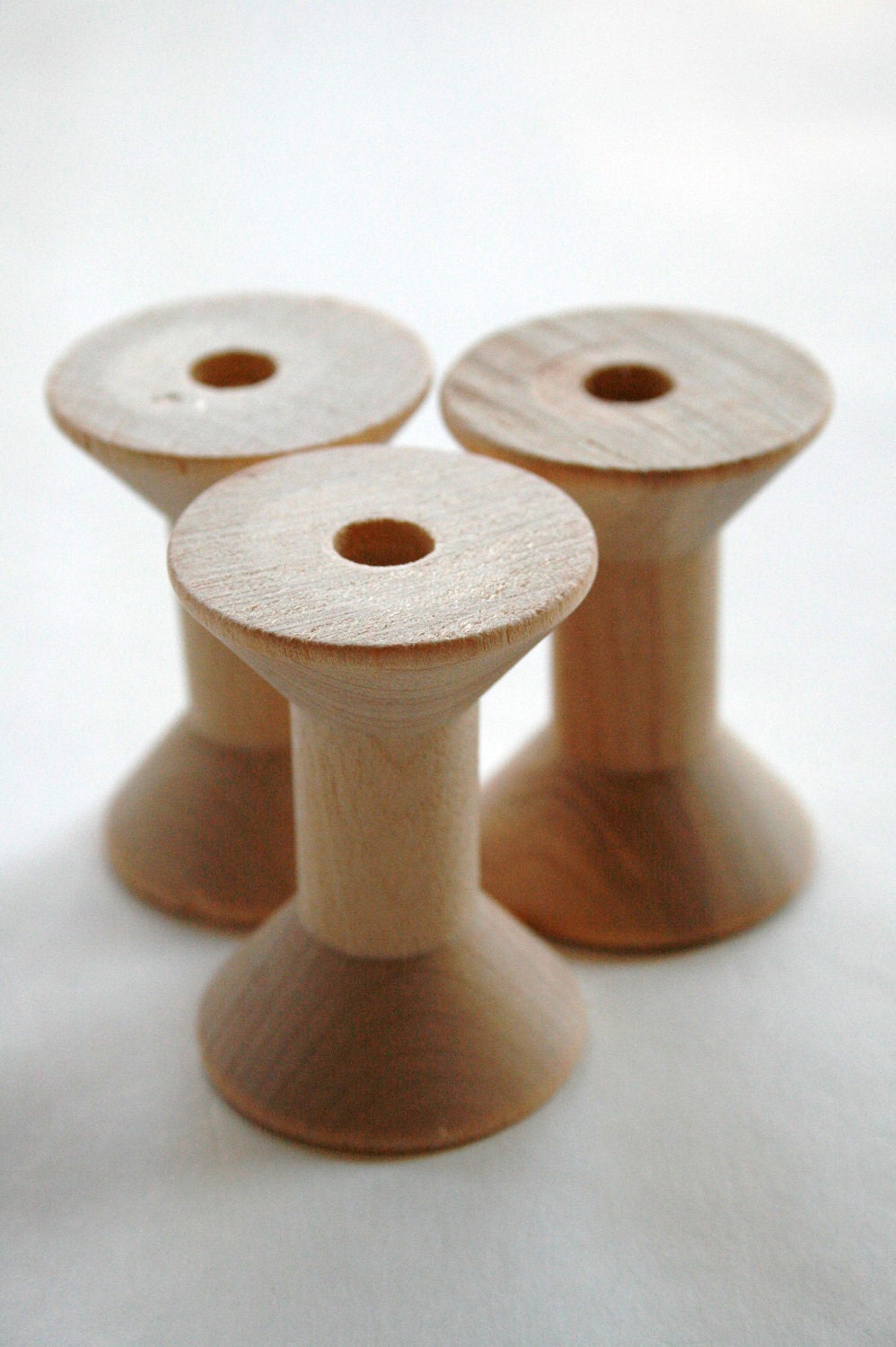 Vintage-Styled Stained Wood Spools – Ribbons and Spools