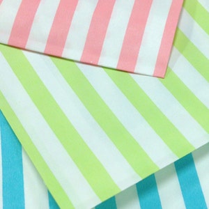 Free U.S. Shipping Traditional Sweet Shop Candy Stripe Paper Bags 5 x 7 Pastels Your Color Choice image 4