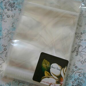QTY 100 Ultra Clear Bags - Acid and Lignin Free - 8 7/16 x 10 1/4 inch plus Hanging Tab