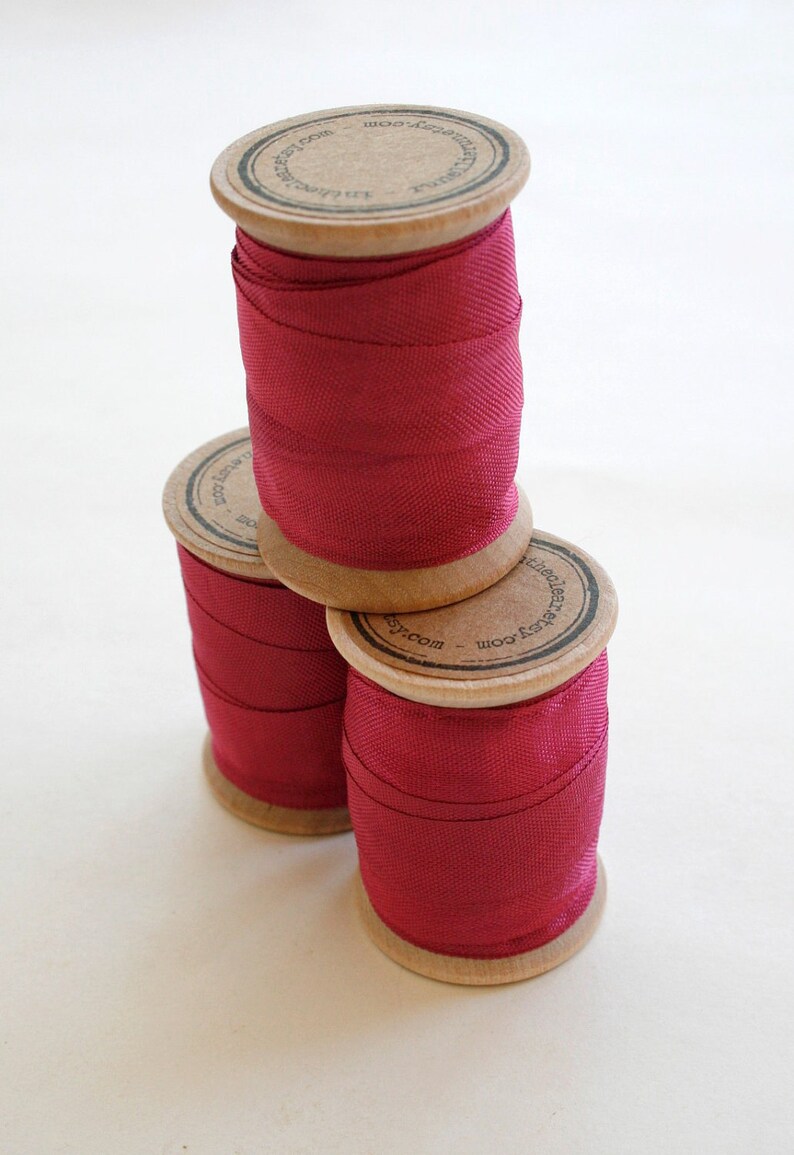 Rayon Binding Tape 1/2 Inch Wide 10 Yds Fuchsia on Wooden Etsy