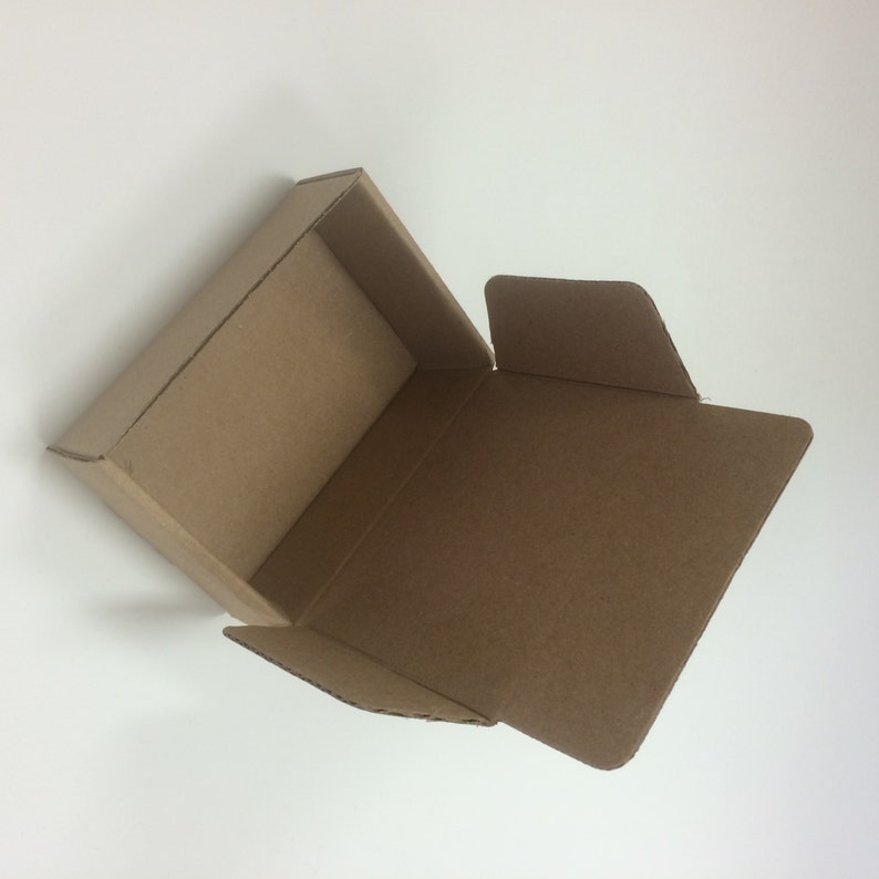 Heavy Kraft Cardboard Folding Boxes Set of 25 One Piece 3 Etsy