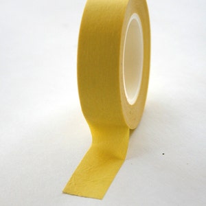 Washi Tape - 15mm - Lemon Yellow - Deco Paper Tape No. 3