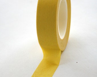 Washi Tape - 15mm - Lemon Yellow - Deco Paper Tape No. 3