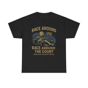 Race Around The Court - Indiana Basketball Vintage Graphic tee