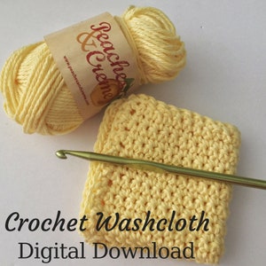 Dishcloth Pattern, DIY Kitchen Decor, Crochet Washcloth, Simple Crochet, Washcloth Pattern, DIY Dishcloth, Dishrag Pattern, Washrag PDF image 1