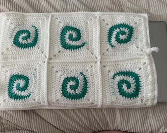 Laptop Case Crochet Pattern: Swirly Granny Squares (Digital PDF)