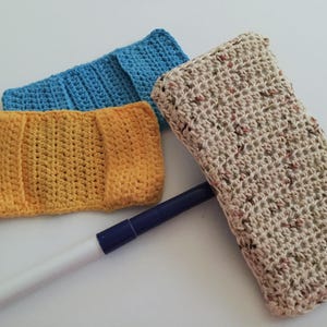 Patrón de plumero de crochet: algodón ecológico - Compatible con cabezales de trapeador Swiffer imagen 4