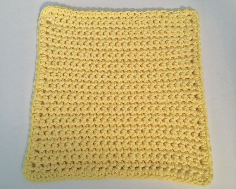 Dishcloth Pattern, DIY Kitchen Decor, Crochet Washcloth, Simple Crochet, Washcloth Pattern, DIY Dishcloth, Dishrag Pattern, Washrag PDF image 3