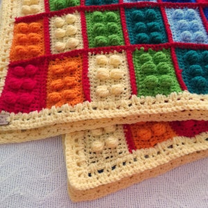 Crochet Block Blanket Pattern, Autism Awareness Colors, Digital Download, Instant PDF, Easy Beginner Afghan, Special Gift, Christmas Project image 6