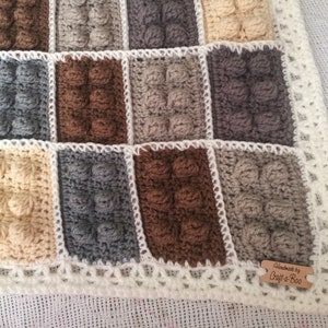 Crochet Block Blanket Pattern, Autism Awareness Colors, Digital Download, Instant PDF, Easy Beginner Afghan, Special Gift, Christmas Project image 7