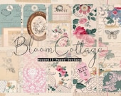 Bloom Cottage KIT TWO | Ephemera | Decorative Paper | Vintage Papers | Journal Printable (Digital Download)