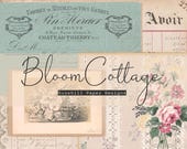 Bloom Cottage | Decorative Paper | Vintage Papers | Journal Printable (Digital Download)