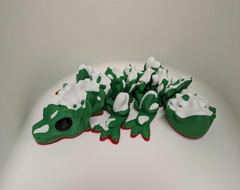 Flexi Baby Juniper Dragon - 3D Printed Posable Winter Baby Dragon - Authorized Seller