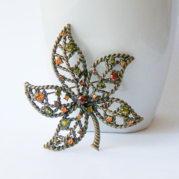 Vintage Leaf Brooch by Nina Ricci Avon