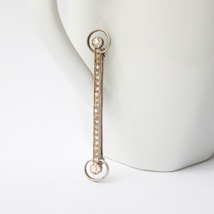 Vintage Sterling Silver Bar Brooch by C&H Co.