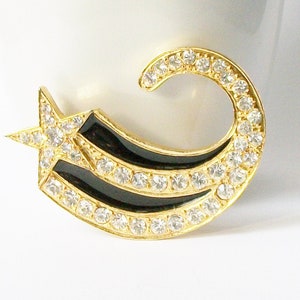 Vintage Star brooch, Shooting Star jewelry