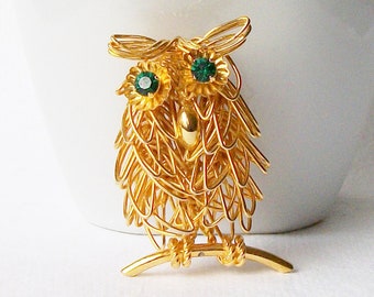 Vintage Owl Brooch