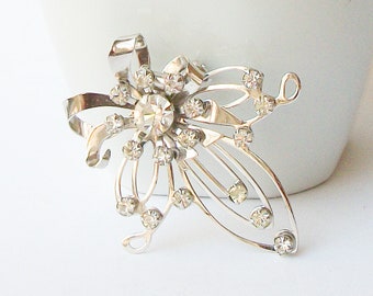 Vintage Crystal Brooch,Vintage Pin
