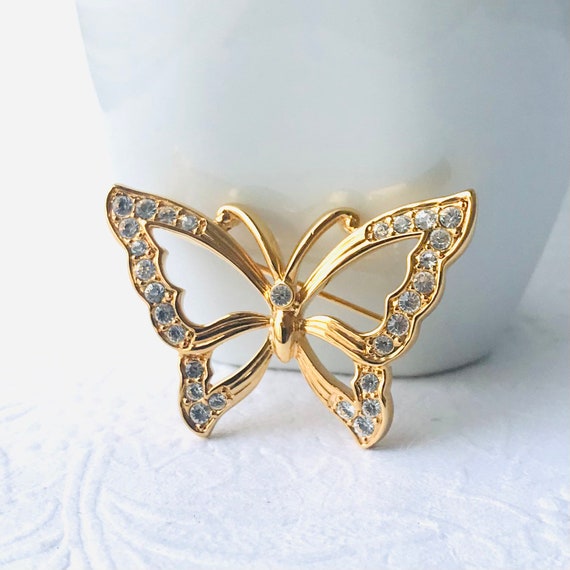 Vintage Butterfly Brooch, Vintage Monet Butterfly 