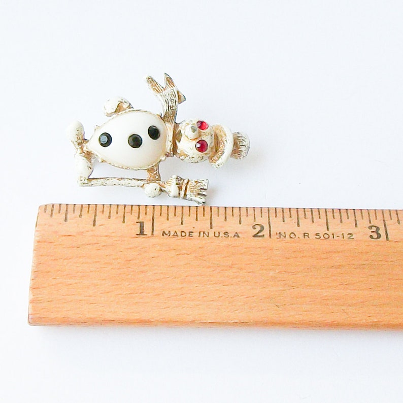 Vintage Snowman Christmas Brooch by DoDDS
